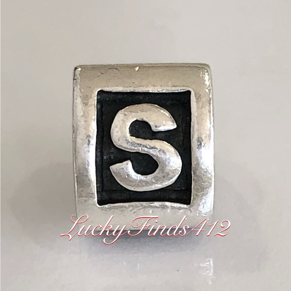 Authentic Pandora letter S Charm Retired Pandora Initial S Charm